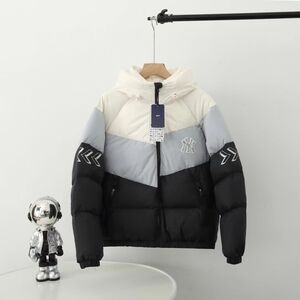 Men's and women's couples hooded short down jacket